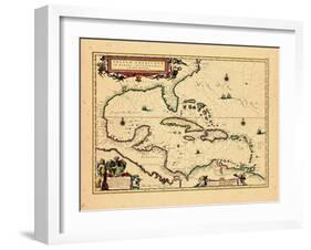 1640, West Indies, Florida, Central America-null-Framed Giclee Print