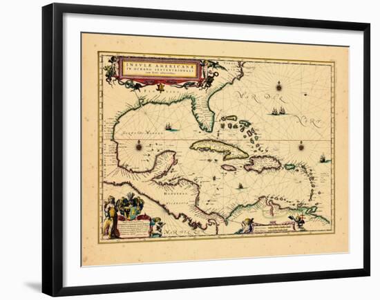 1640, West Indies, Florida, Central America-null-Framed Giclee Print