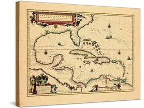 1640, West Indies, Florida, Central America-null-Stretched Canvas