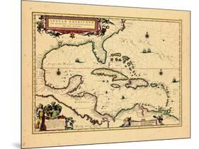 1640, West Indies, Florida, Central America-null-Mounted Giclee Print