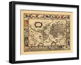 1640, World-null-Framed Giclee Print