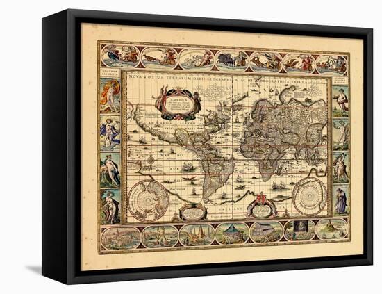 1640, World-null-Framed Stretched Canvas