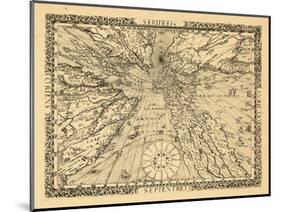 1640, World-null-Mounted Giclee Print