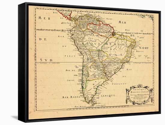 1650, South America-null-Framed Stretched Canvas