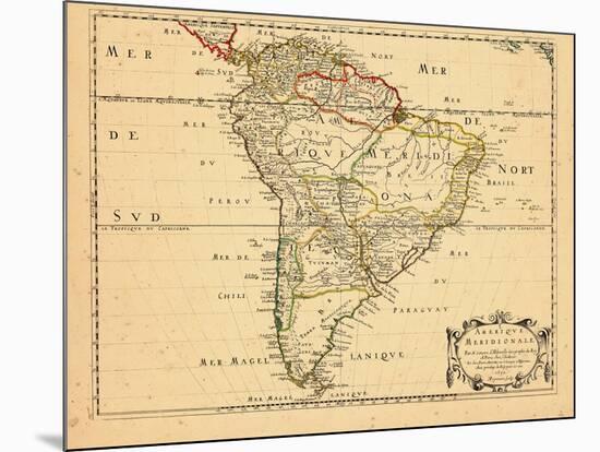 1650, South America-null-Mounted Giclee Print