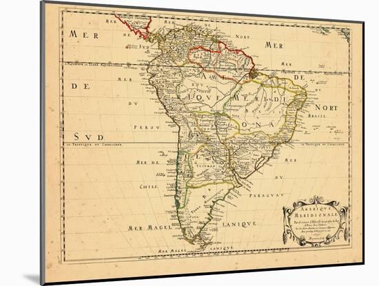 1650, South America-null-Mounted Giclee Print
