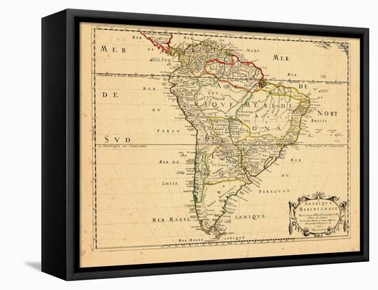 1650, South America-null-Framed Stretched Canvas