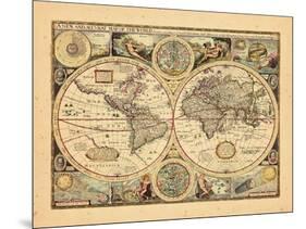 1651, World-null-Mounted Giclee Print