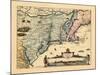 1656, Massachusetts, New York, Nova Scotia, Virginia-null-Mounted Premium Giclee Print