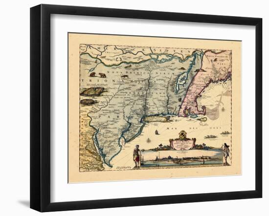 1656, Massachusetts, New York, Nova Scotia, Virginia-null-Framed Giclee Print
