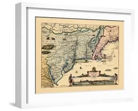 1656, Massachusetts, New York, Nova Scotia, Virginia-null-Framed Giclee Print