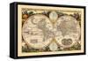 1657, World-null-Framed Stretched Canvas