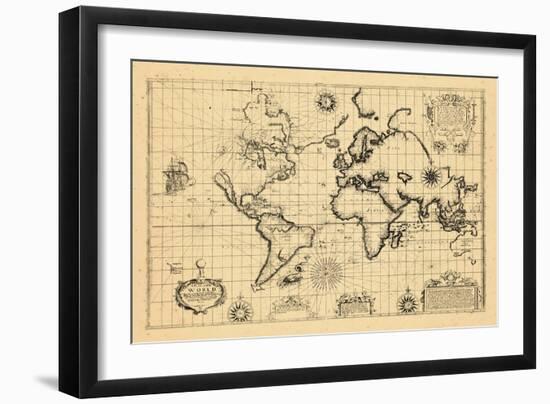 1657, World-null-Framed Giclee Print