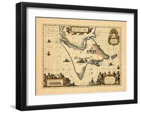 1658, Argentina, Chile-null-Framed Giclee Print