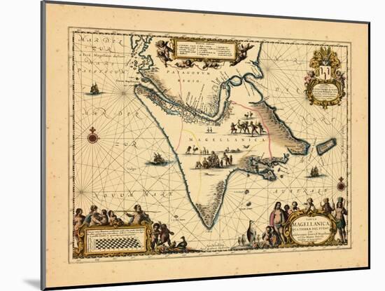1658, Argentina, Chile-null-Mounted Giclee Print