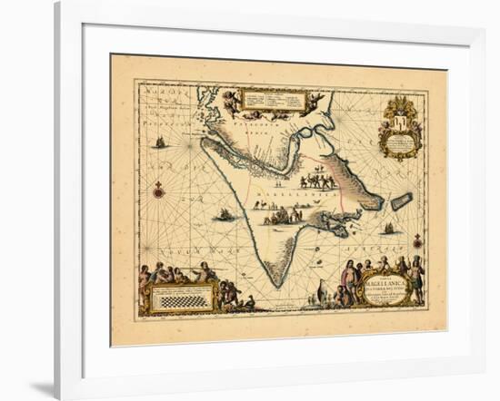 1658, Argentina, Chile-null-Framed Giclee Print