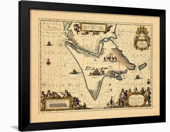 1658, Argentina, Chile-null-Framed Giclee Print