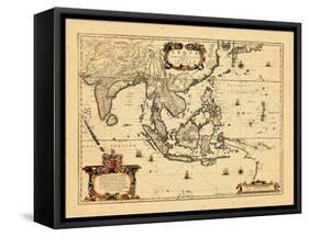 1658, Cambodia, India, Laos, Maldives, Philippines-null-Framed Stretched Canvas