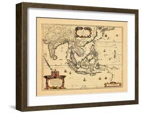 1658, Cambodia, India, Laos, Maldives, Philippines-null-Framed Giclee Print