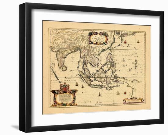 1658, Cambodia, India, Laos, Maldives, Philippines-null-Framed Giclee Print