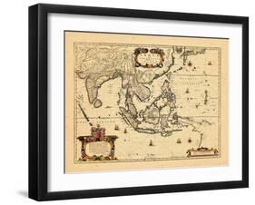 1658, Cambodia, India, Laos, Maldives, Philippines-null-Framed Giclee Print