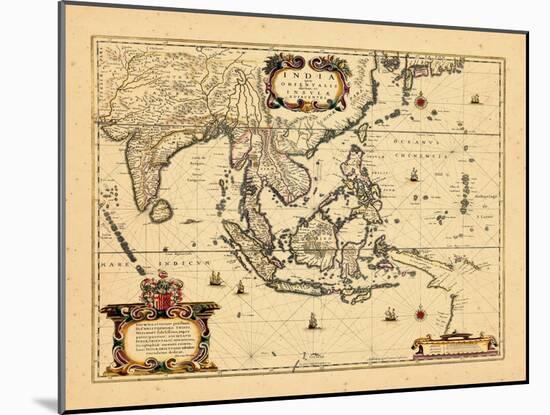 1658, Cambodia, India, Laos, Maldives, Philippines-null-Mounted Giclee Print