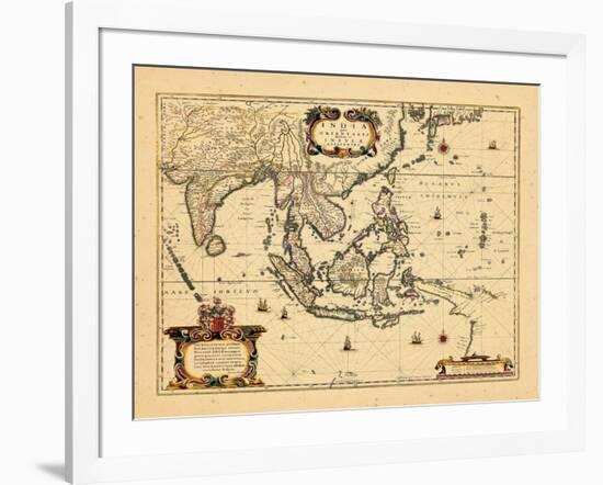 1658, Cambodia, India, Laos, Maldives, Philippines-null-Framed Giclee Print