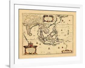 1658, Cambodia, India, Laos, Maldives, Philippines-null-Framed Giclee Print