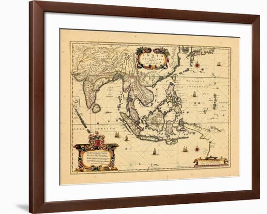 1658, Cambodia, India, Laos, Maldives, Philippines-null-Framed Giclee Print