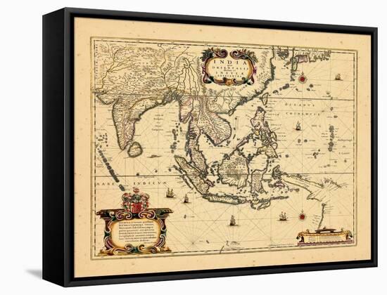 1658, Cambodia, India, Laos, Maldives, Philippines-null-Framed Stretched Canvas