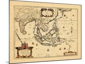 1658, Cambodia, India, Laos, Maldives, Philippines-null-Mounted Giclee Print