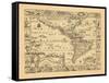 1660, North America, South America, World-null-Framed Stretched Canvas