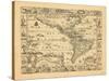 1660, North America, South America, World-null-Stretched Canvas