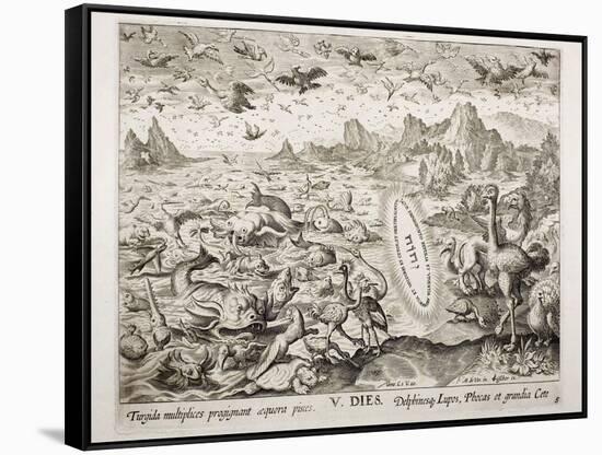 1674 Animal Creation According To Genesis-Stewart Stewart-Framed Stretched Canvas