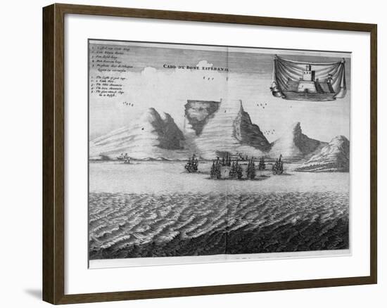 1676 Map of Cape Town, South Africa-null-Framed Photographic Print