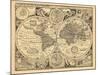 1676, World-null-Mounted Giclee Print