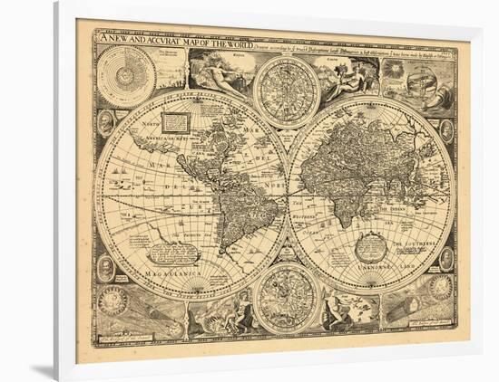 1676, World-null-Framed Giclee Print