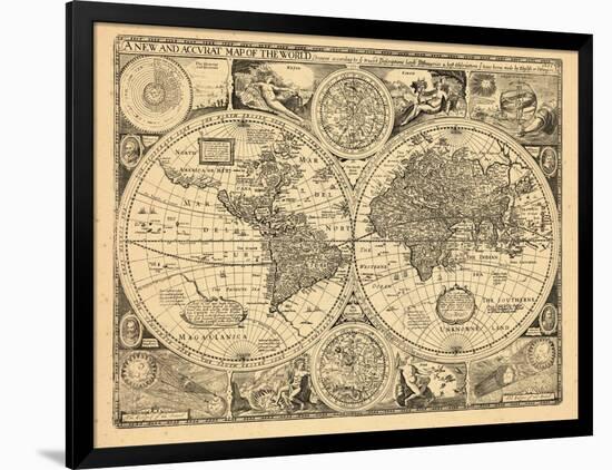 1676, World-null-Framed Giclee Print