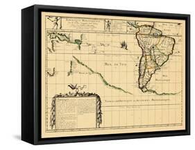 1679, South America-null-Framed Stretched Canvas
