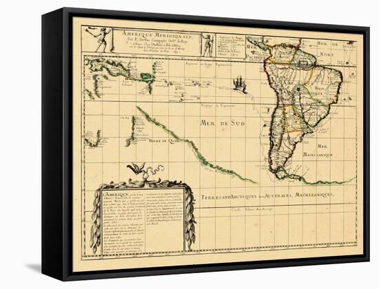 1679, South America-null-Framed Stretched Canvas