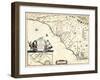 1682, North Carolina and South Carolina State Map, North Carolina, United States-null-Framed Giclee Print