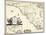 1682, North Carolina and South Carolina State Map, North Carolina, United States-null-Mounted Giclee Print