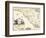 1682, North Carolina and South Carolina State Map, North Carolina, United States-null-Framed Giclee Print