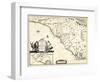 1682, North Carolina and South Carolina State Map, North Carolina, United States-null-Framed Giclee Print