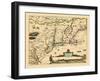 1684, Connecticut, Maine, Massachusetts, New Hampshire, New Jersey, New York, Rhode Island, Vermont-null-Framed Giclee Print