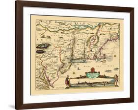 1684, Connecticut, Maine, Massachusetts, New Hampshire, New Jersey, New York, Rhode Island, Vermont-null-Framed Giclee Print