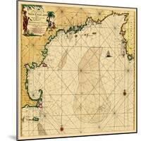 1684, Connecticut, Maine, Massachusetts, New Hampshire, Rhode Island, Vermont-null-Mounted Giclee Print