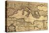 1685 Map of the Mediterranean Sea and Coastal Lands-null-Stretched Canvas