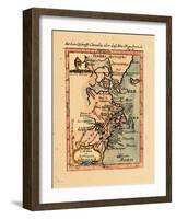 1686, Connecticut, Greenland, Maine, Massachusetts, New Brunswick, New Hampshire-null-Framed Giclee Print