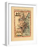 1686, Connecticut, Greenland, Maine, Massachusetts, New Brunswick, New Hampshire-null-Framed Giclee Print